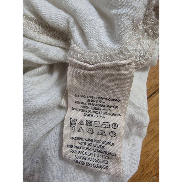 Free People We The Free Relaxed Backless Tank Top White Small A001345 - Picture 7 of 9